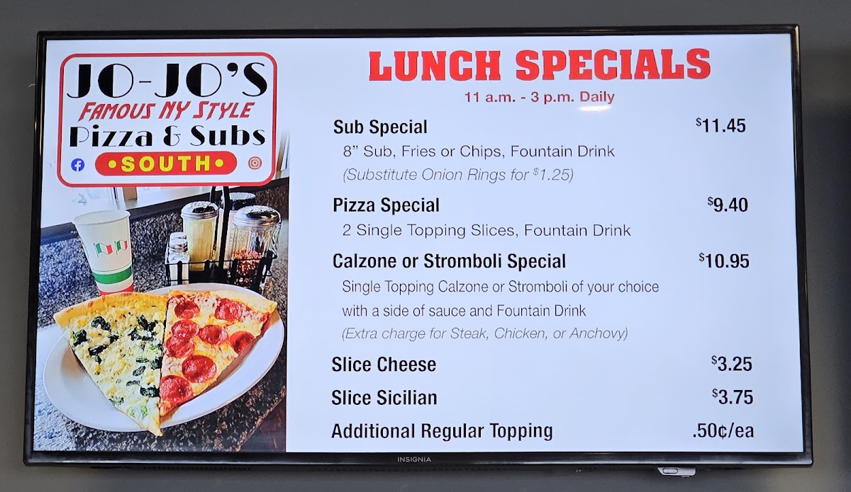 Menu Jo-Jo's Pizza South-4